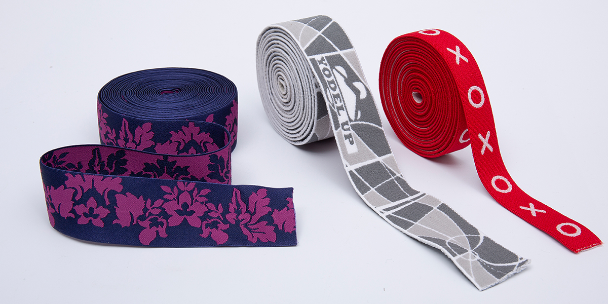 Jacquard elastis anyaman
